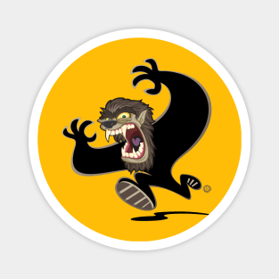 Halloween Wolfman Shadow Runner Magnet